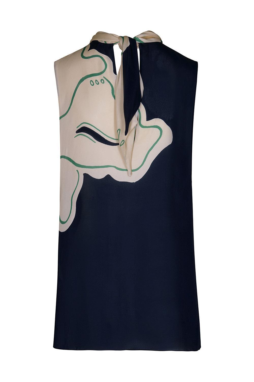 Emblematic Attire Top-ECRU/BLK-2-CLOTHINGTOPBLOUSE-JOHANNA ORTIZ