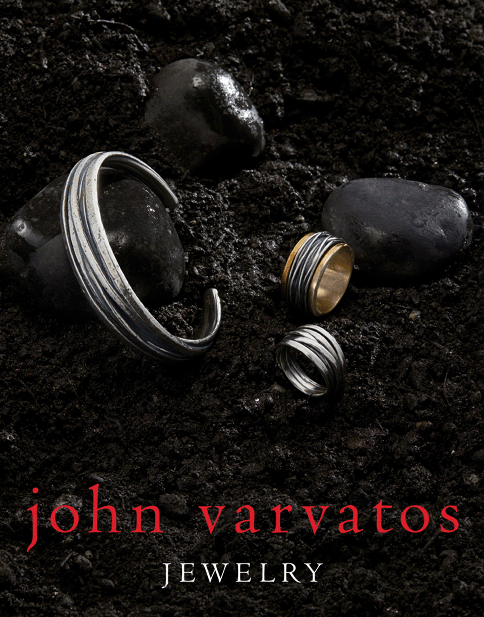 JOHN VARVATOS-Tonal Brass and Silver Ring-SILVER