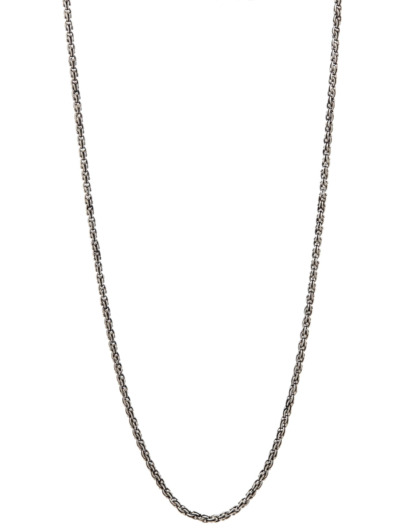 JOHN VARVATOS-Plain Sterling Silver Chain 30IN-