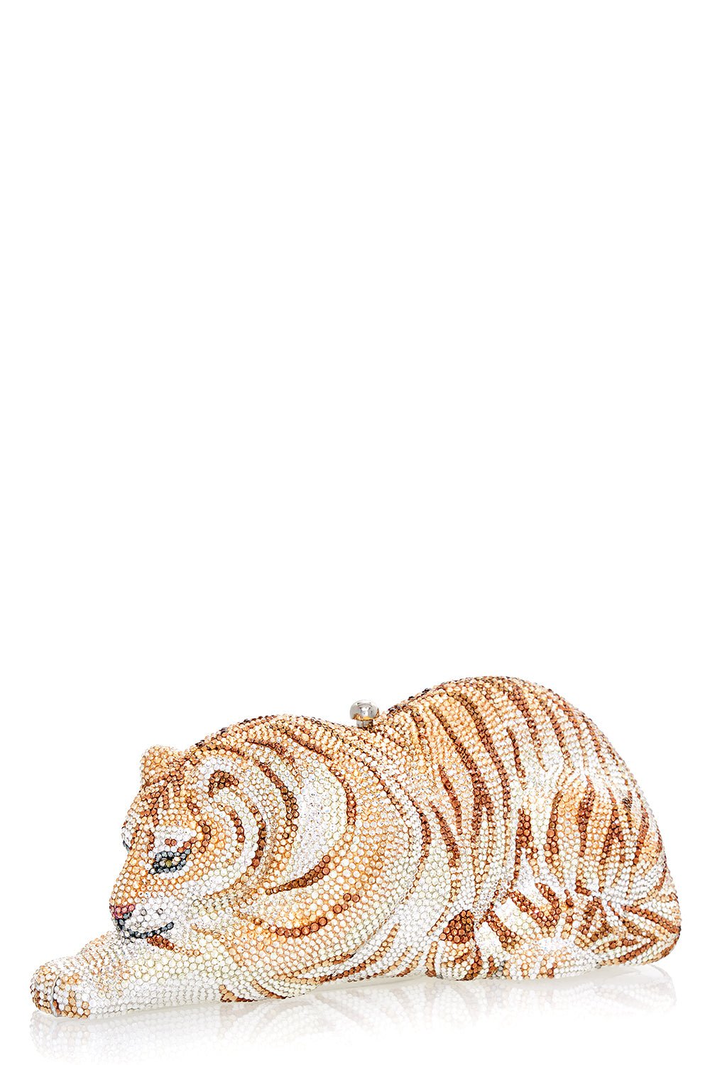 JUDITH LEIBER-Wildcat Golden Cub Bag-SILVER BLONDE MULTI