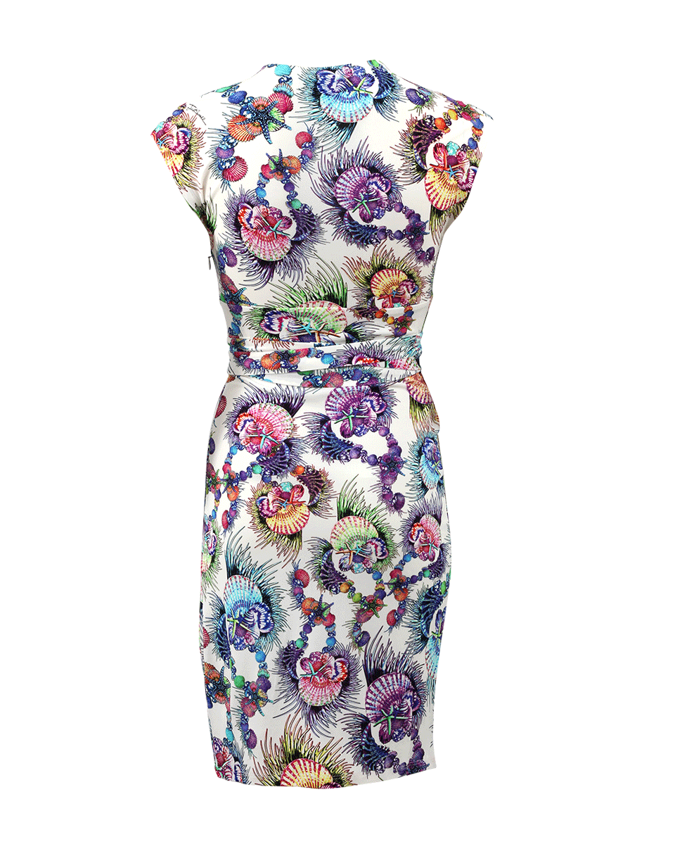 JUST CAVALLI-Seascape Cross-Over Dress-