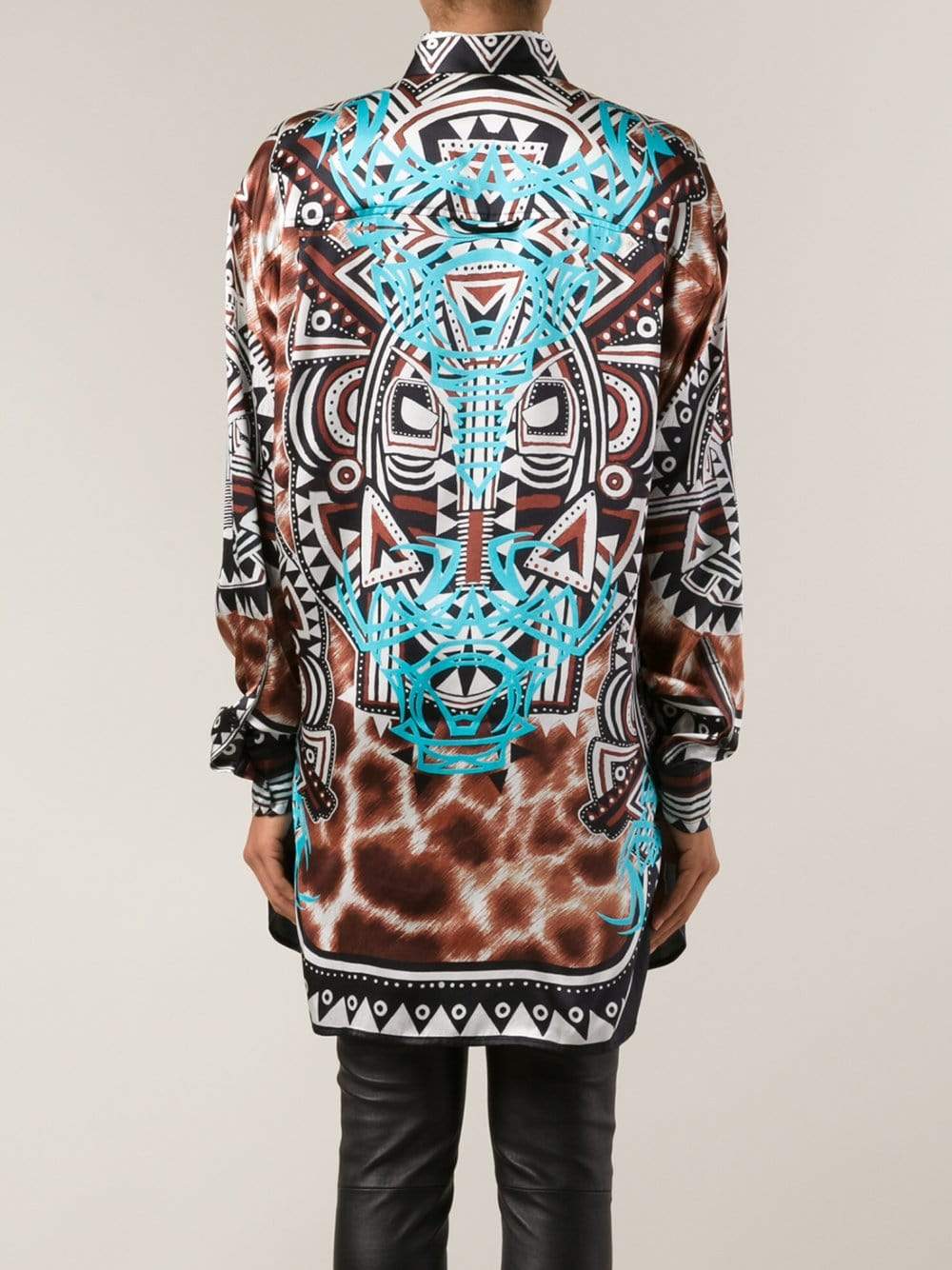 JUST CAVALLI-Silk Print Tunic-