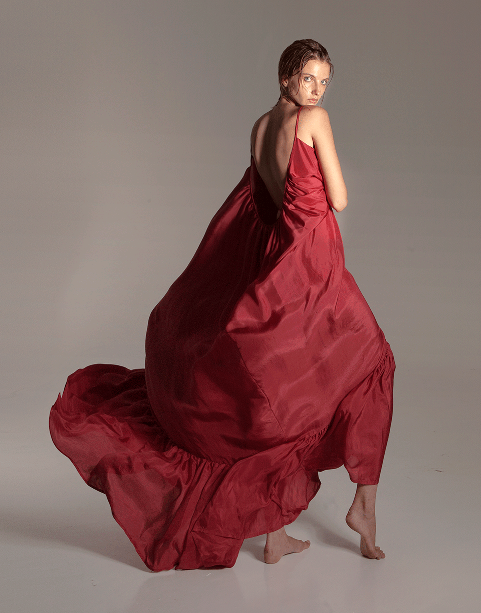 KALITA-Brigitte Maxi Dress-GARNET