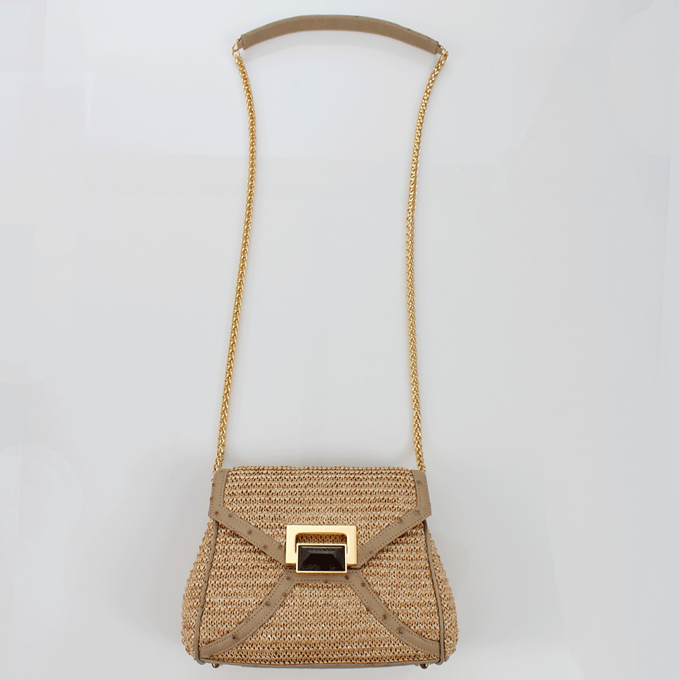 KARA ROSS-Itty Bitty Trinity Clutch-STRAW