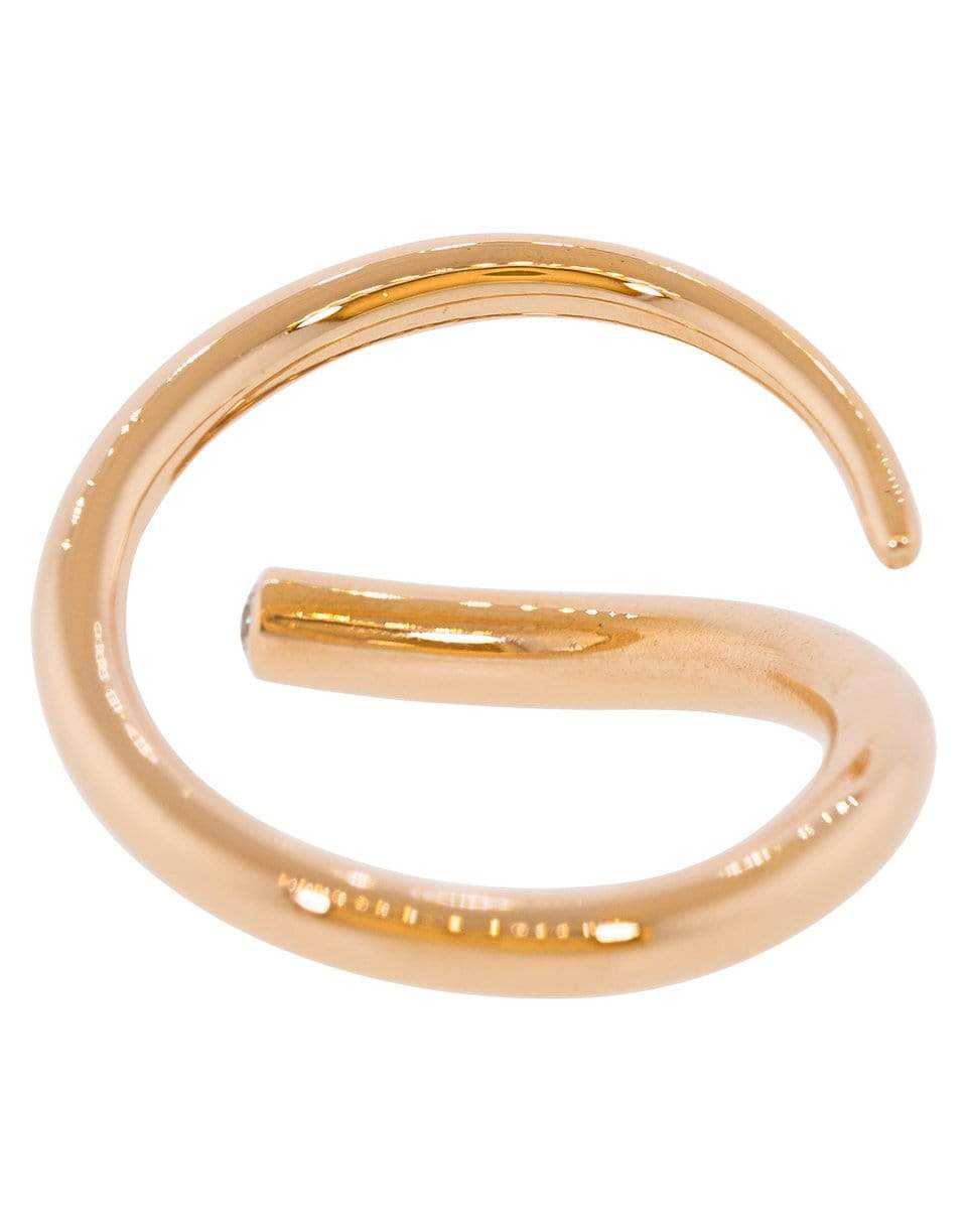 KATKIM-Crescendo Diamond Pin Ring-ROSE GOLD