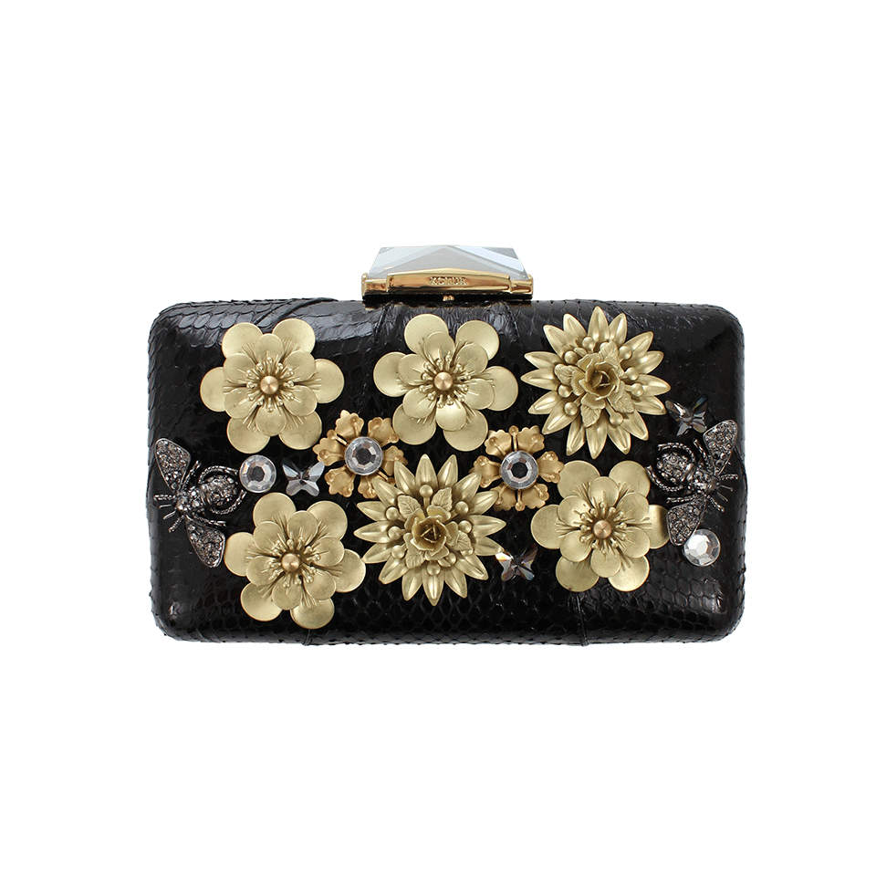 KOTUR-Espey Snakeskin Marguerite-BLK/GLD