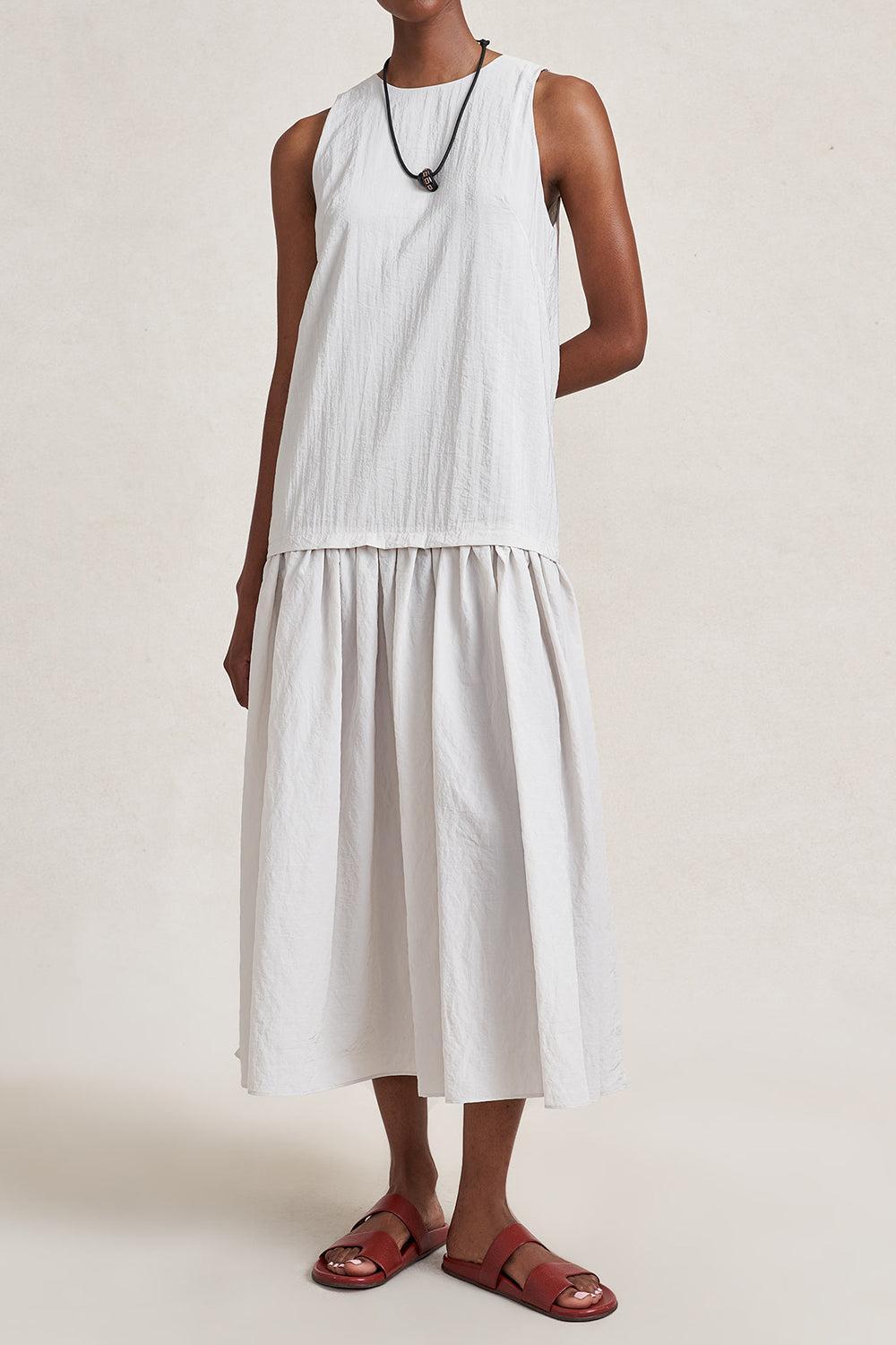 Cornelia Dress, M | Stone | Women's Dresses | Polyamide