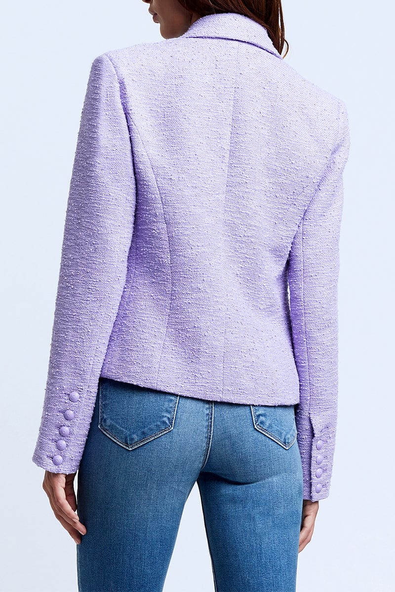 L'AGENCE-Brooke Double Breasted Crop Blazer-