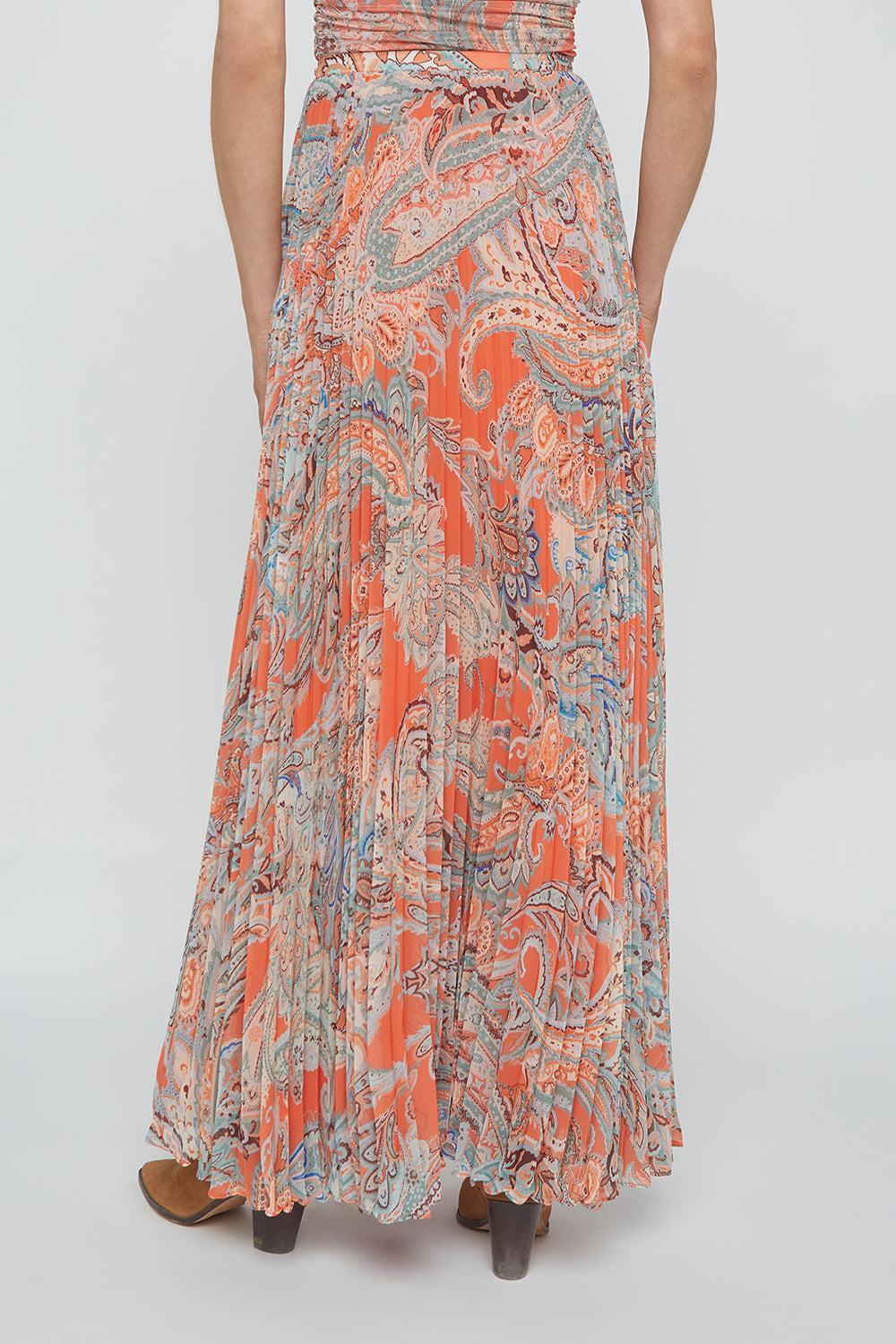 Torin Maxi Skirt-LTBLUPSL-2-CLOTHINGSKIRTMAXI-L'AGENCE