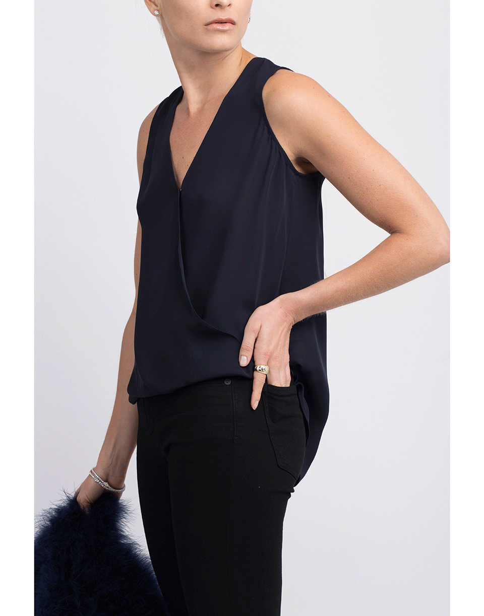 L'AGENCE-Mila Drape Blouse-