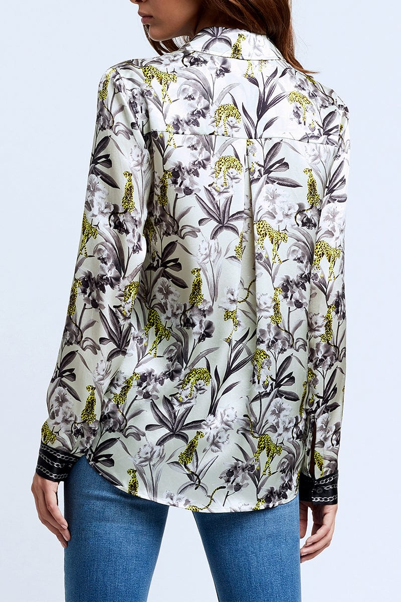 L'AGENCE-Tyler Long Sleeve Blouse-