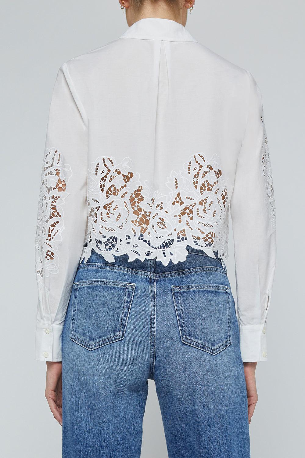 Seychelle Cropped Blouse-WHITE-XS-CLOTHINGTOPBLOUSE-L'AGENCE