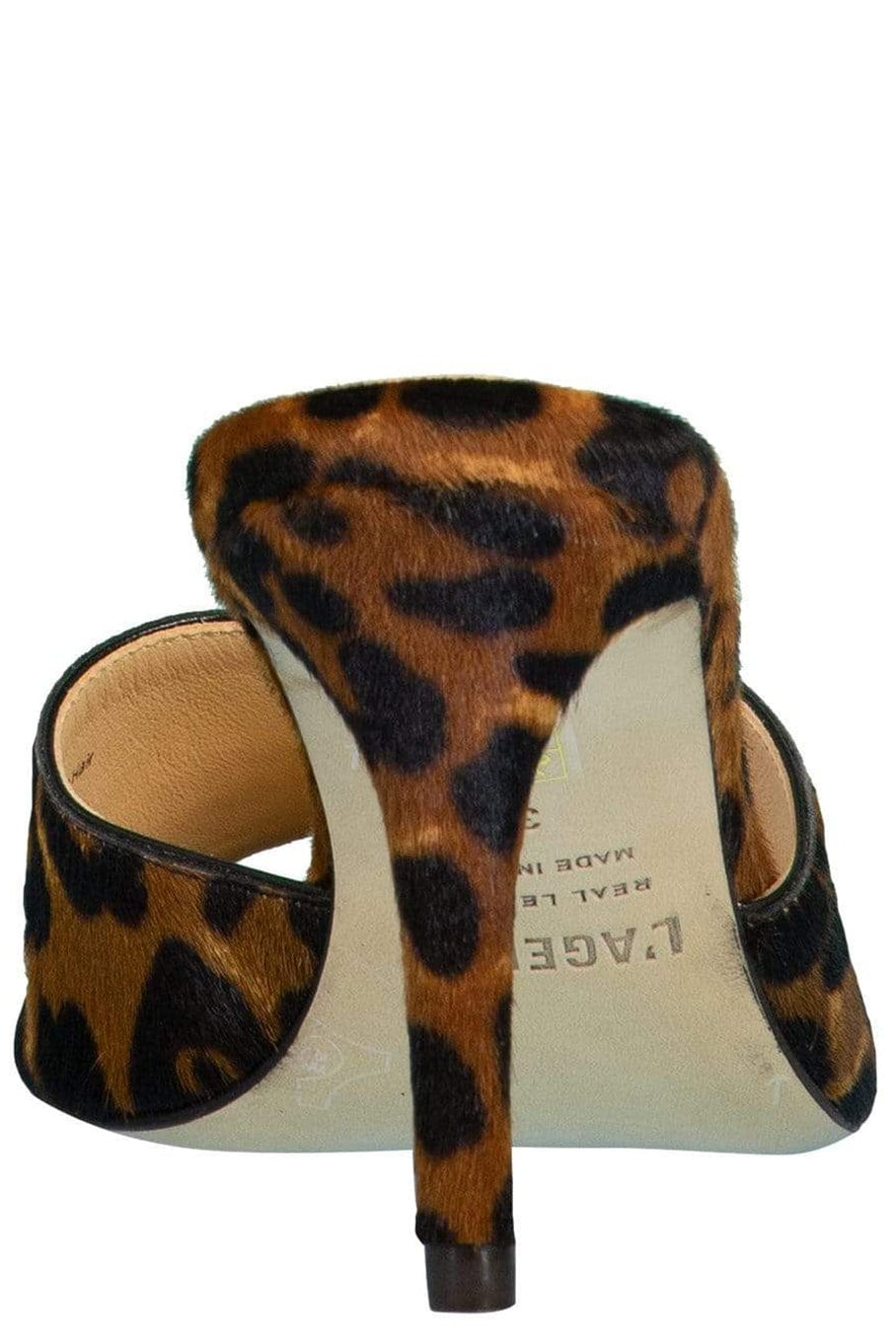 L'AGENCE-Lolita Open Toe Leopard Mule-