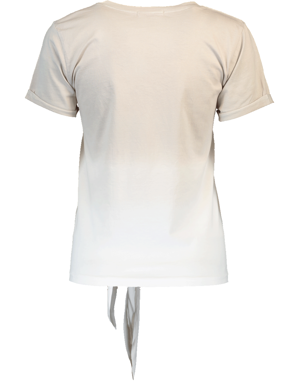 LAMARQUE-Fenia Dip Dye Tie Front Tee-