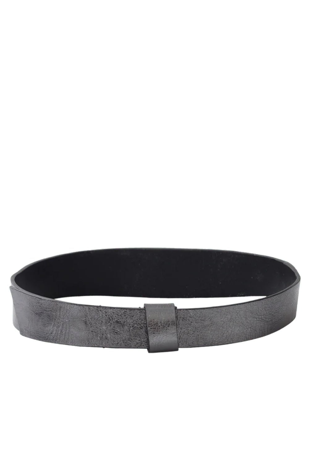 LANVIN-Metallic Silver Belt-