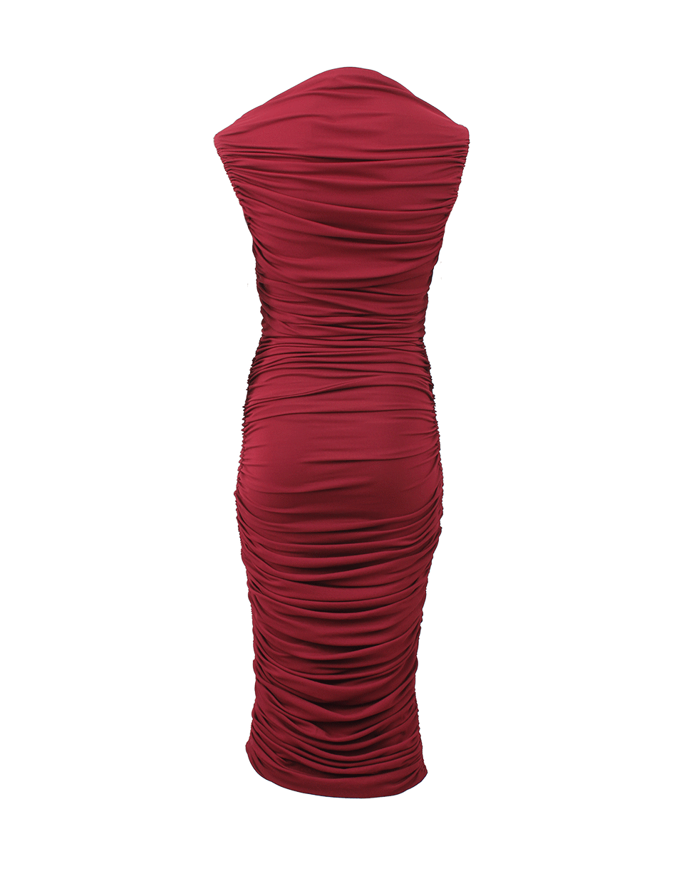 LANVIN-Ruched Off-The-Shoulder Dress-
