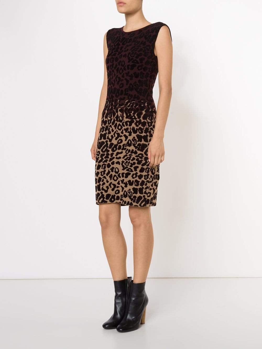 LANVIN-Leopard Jacquard Dress-