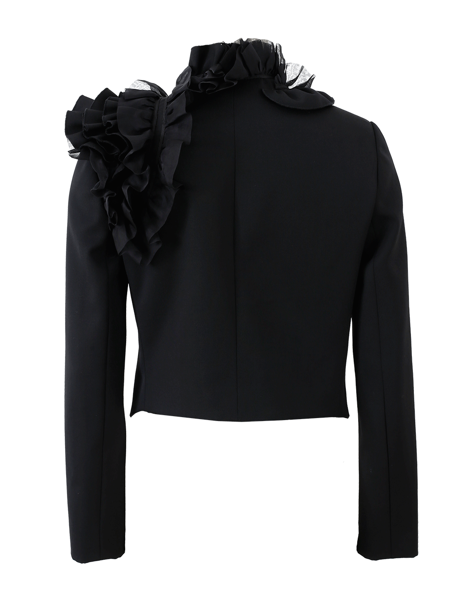 LANVIN-Ruffle Lapel Jacket-