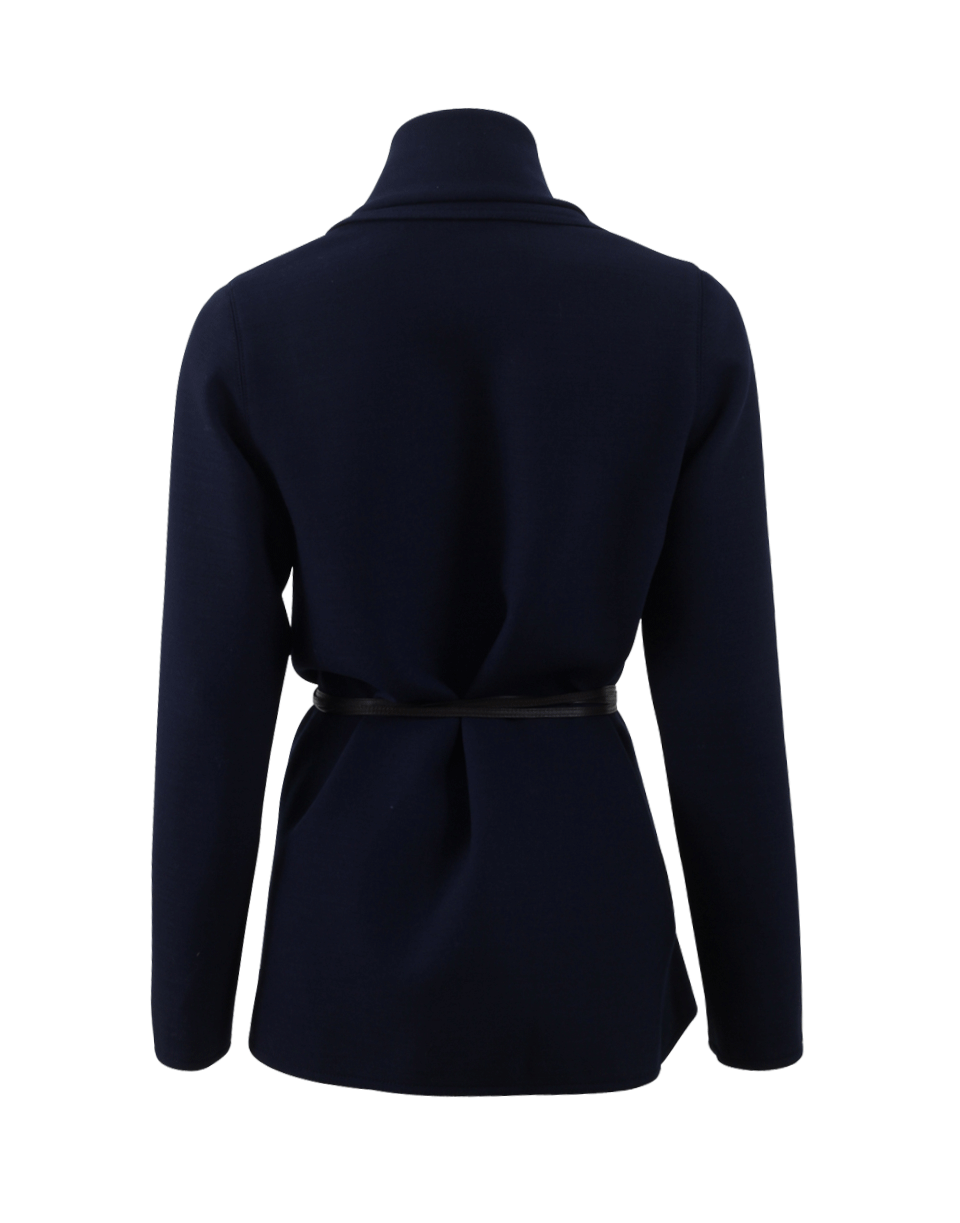 LANVIN-Open Jacket With Leather Belt-