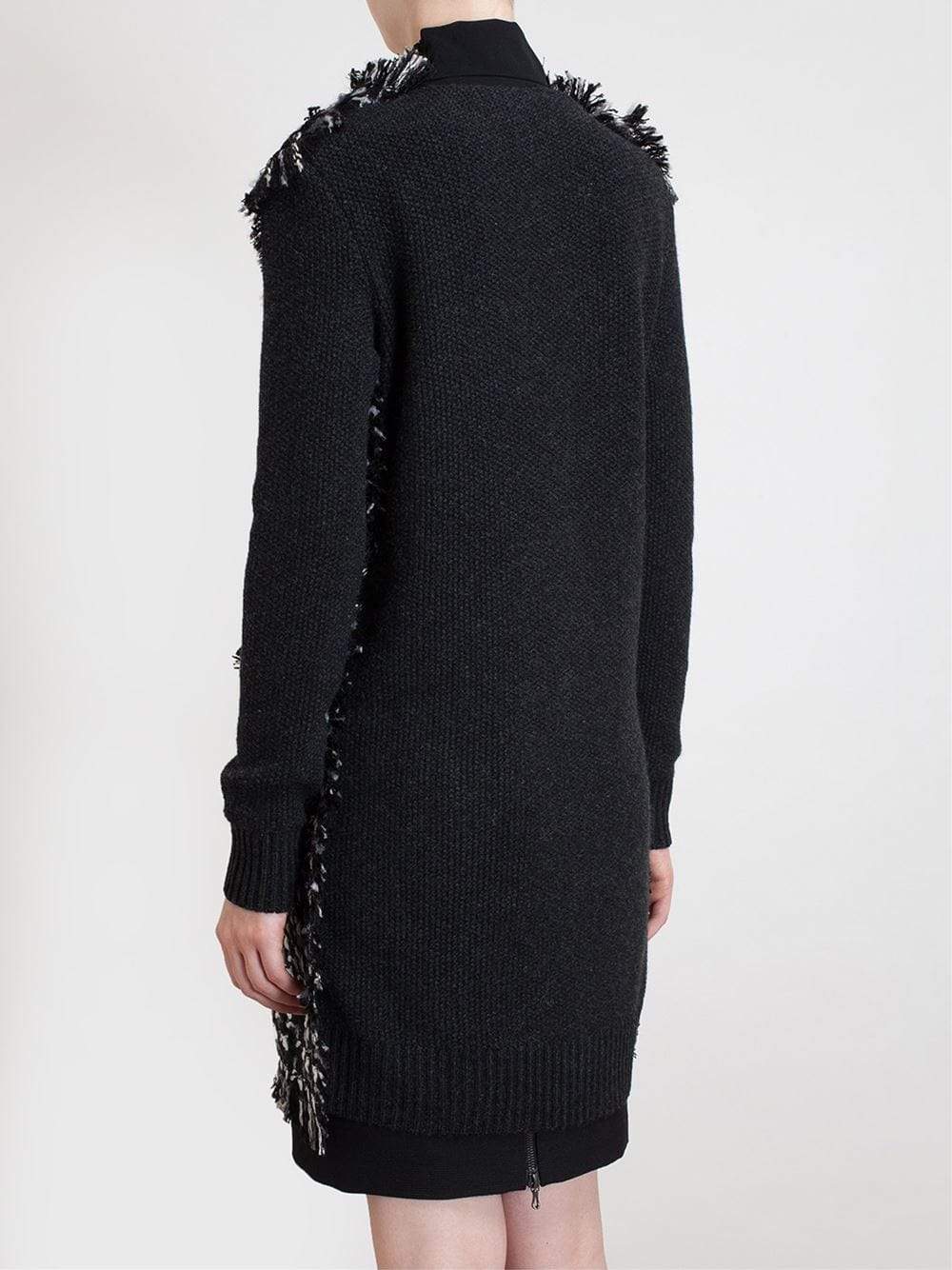 LANVIN-Tweed Front Cardigan-