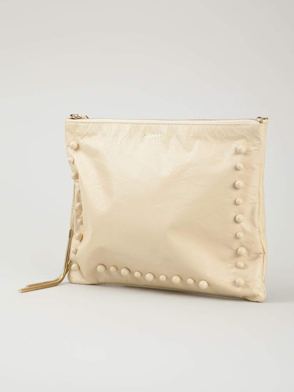 LANVIN-Sugar Zipped Pouch-PALEYLLW