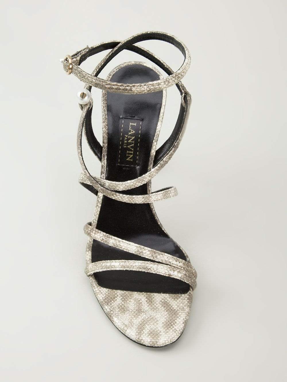 LANVIN-Snake Pearl Sandal-