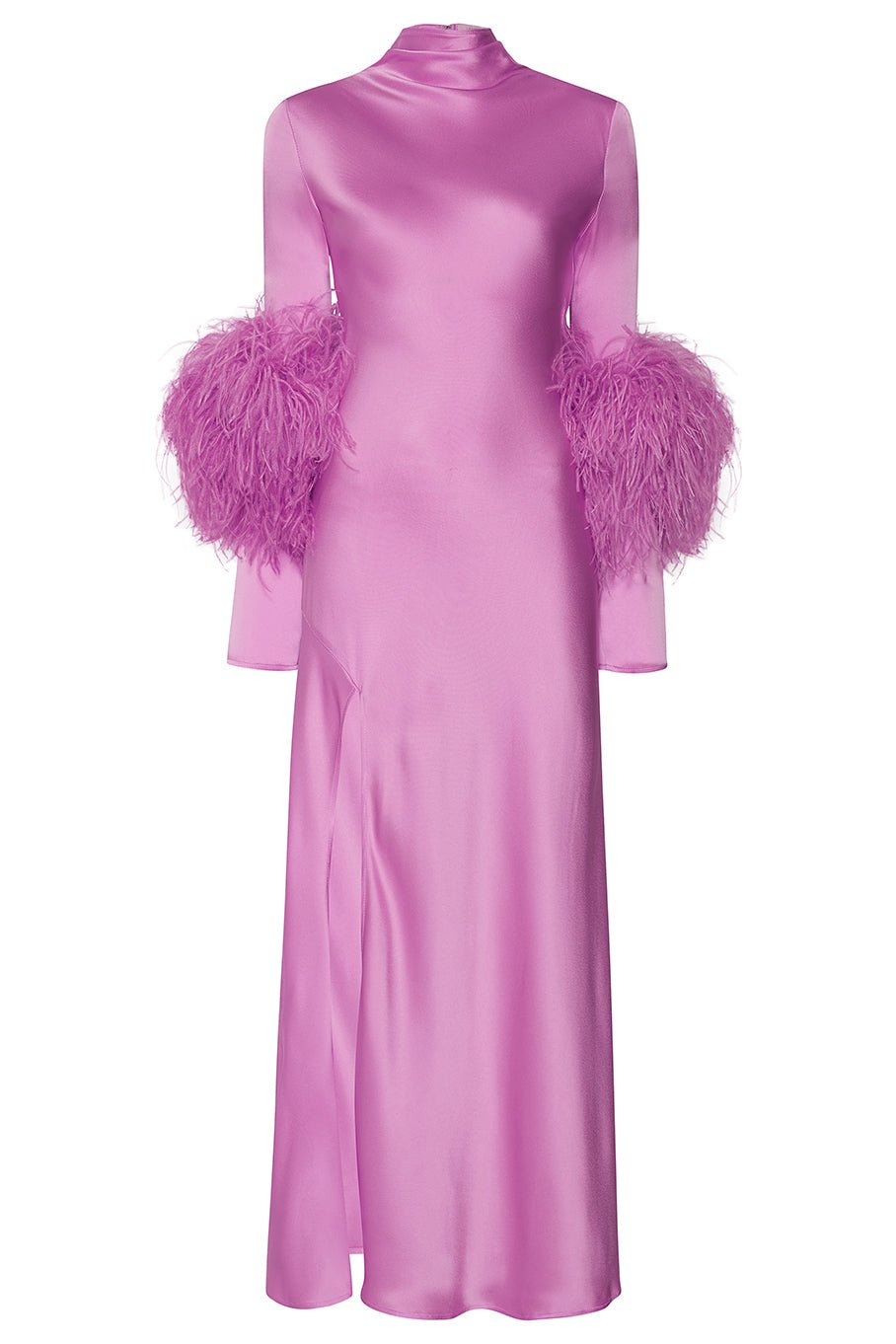 open lace back dress Ostrich Feather Dress