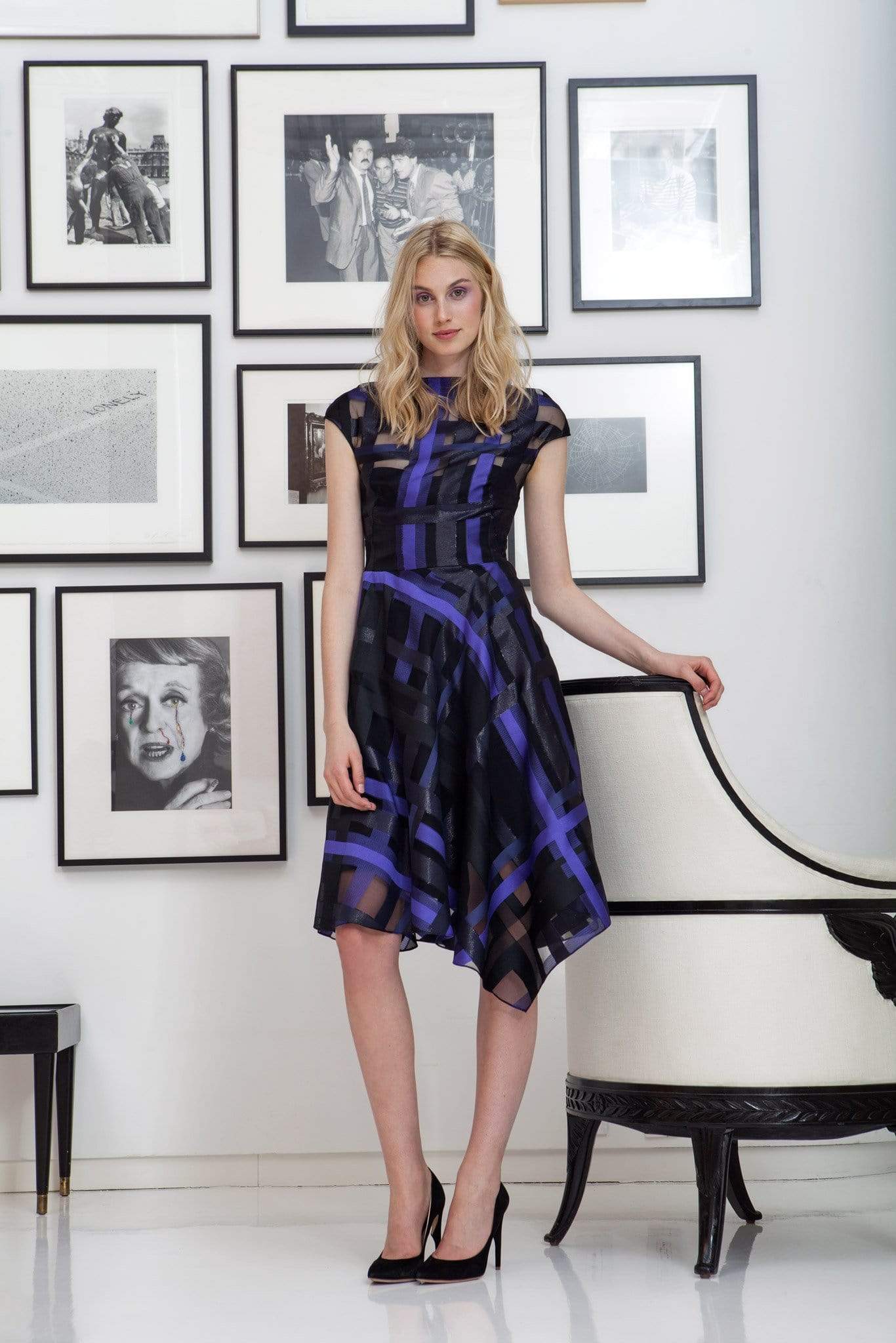 LELA ROSE-Fil Coupe Dress-