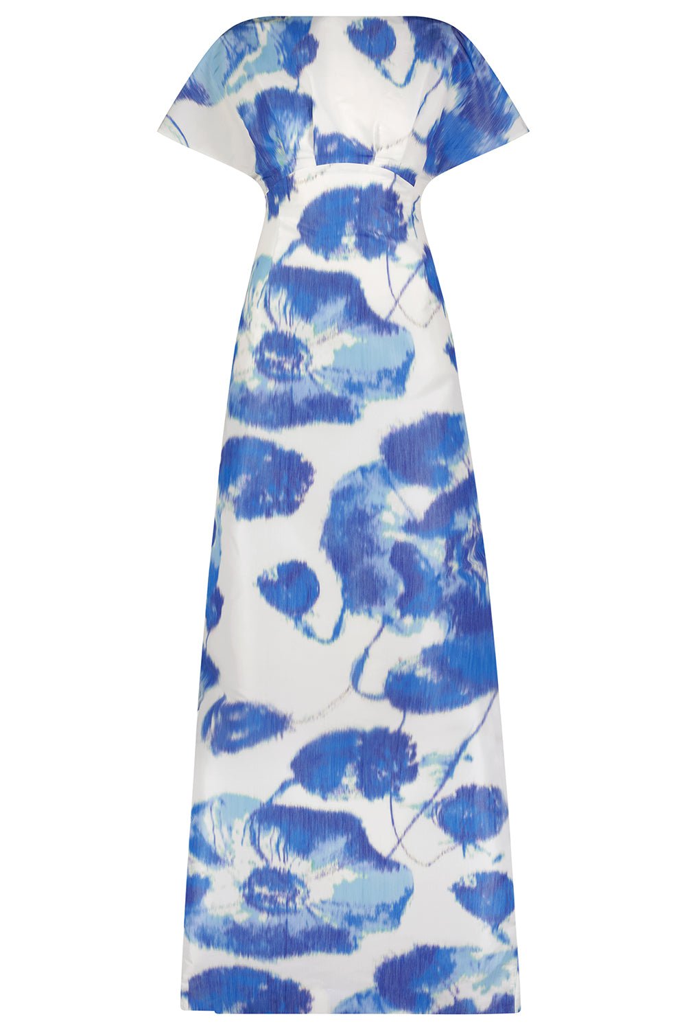Floral Boat Neck Gown