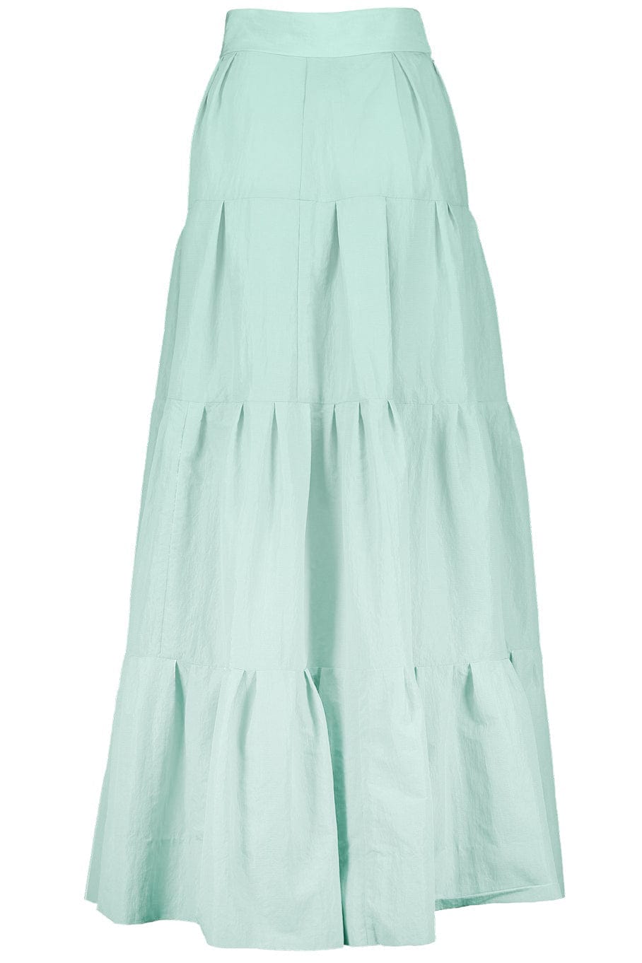 LELA ROSE-Tiered Full Skirt - Seafoam-
