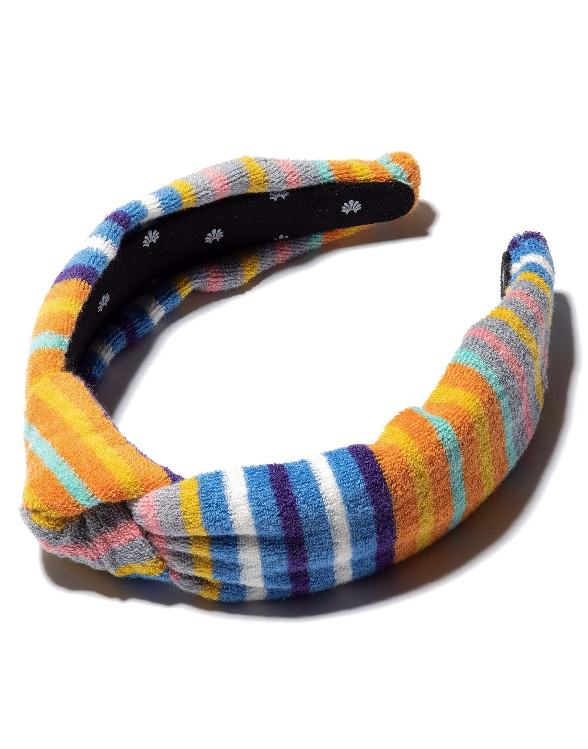 Orange Multi Terry Cloth Headband | LELE SADOUGHI DESIGNS  display picture 3