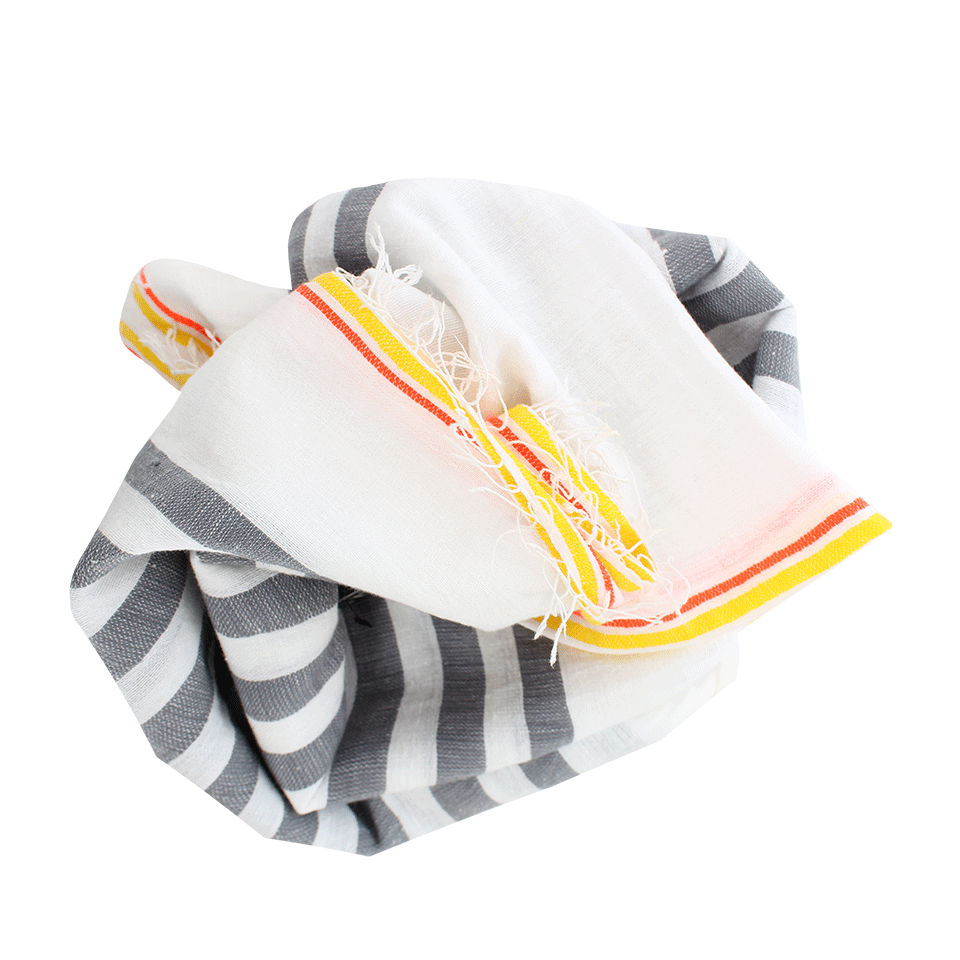 LEMLEM-Lilly Heavy Stripe Scarf-GREY