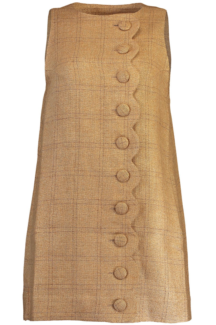 Scallop Button Down Mini Dress Scallop Button Down Mini Dress