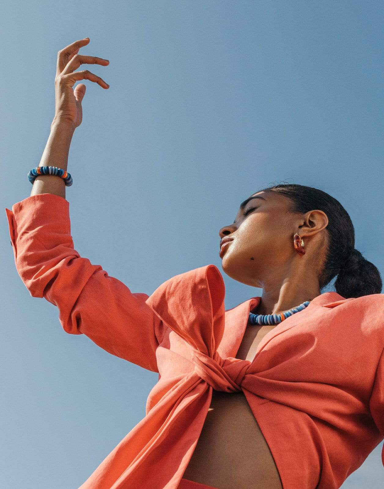 LIZZIE FORTUNATO-Laguna Necklace - Denim-DENIM