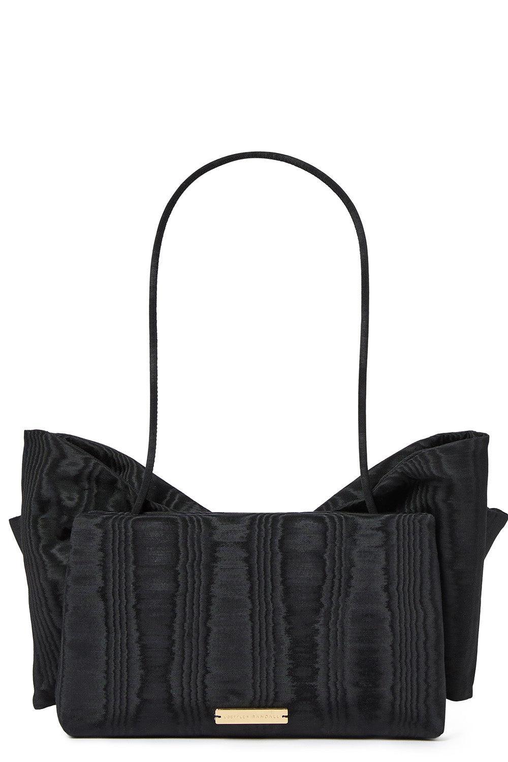 LOEFFLER RANDALL-Valerie Bow Clutch-BLACK