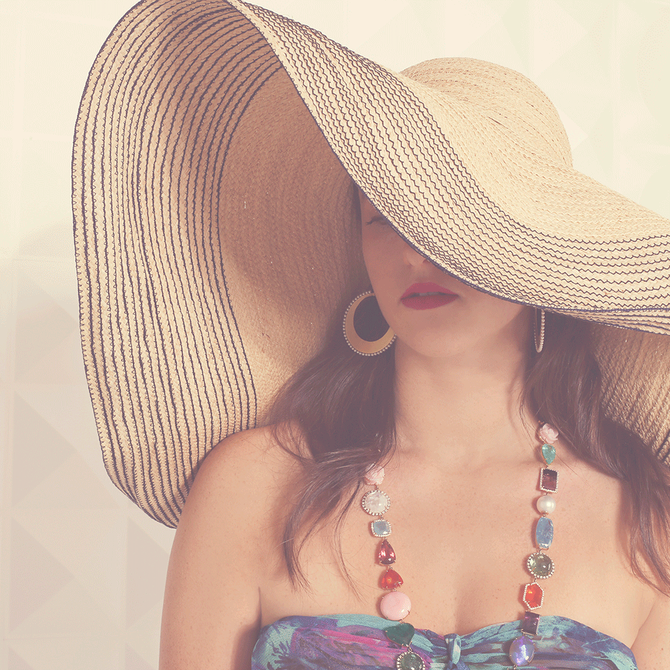 LOLA HATS-Spinner Hat-NAT/NVY