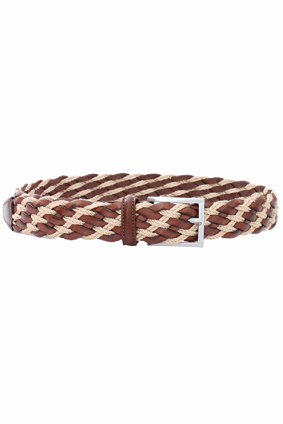LUCIANO BARBERA-Leather Rope Belt-