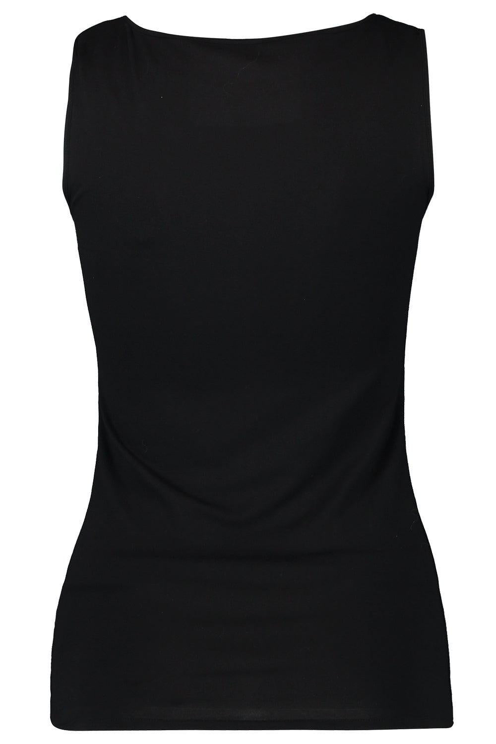 MAJESTIC FILATURES-Crewneck Tank - Noir-