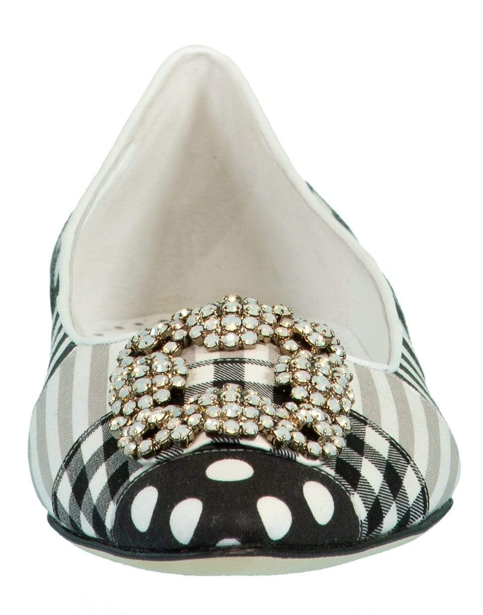 MANOLO BLAHNIK-Hangisiflat Patchwork Flat-