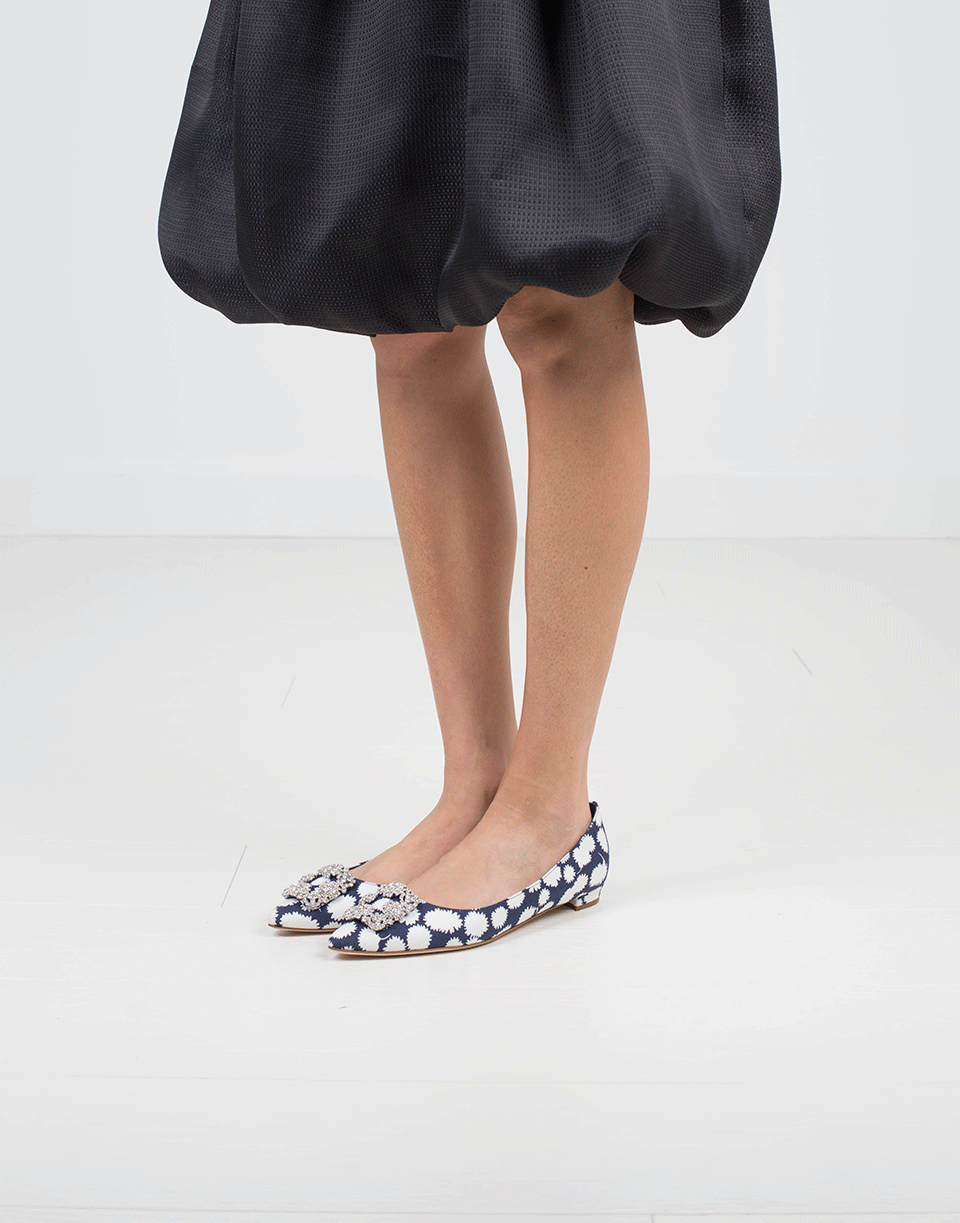 MANOLO BLAHNIK-Hangisi Printed Skimmer-
