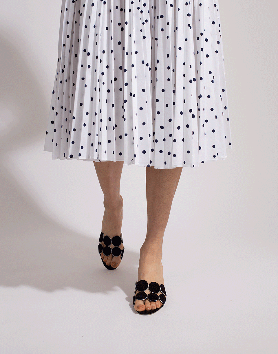 MANOLO BLAHNIK-Suede Hairibal Mule-