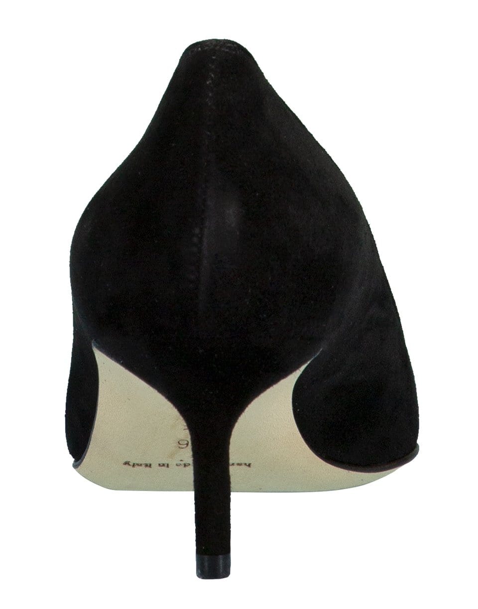 MANOLO BLAHNIK-Black Suede BB Pump-