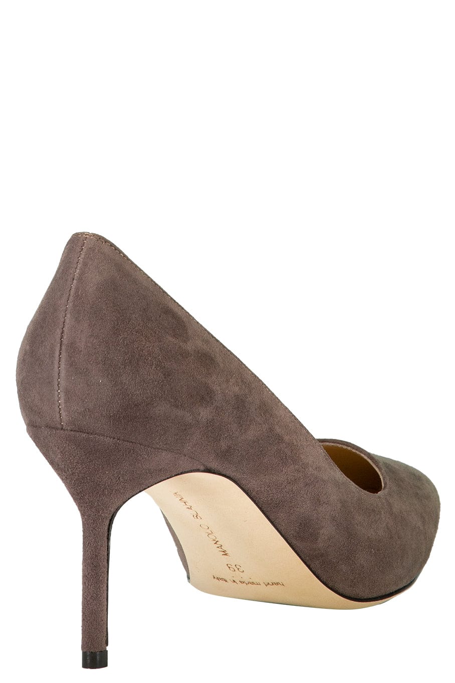 MANOLO BLAHNIK-BB Pick Tora Pump - Mochachino-