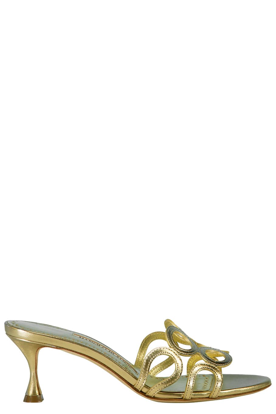 Manolo Blahnik バレリーミュー　ミュール　ヒール　balle 36 MANOLO BLAHNIK Haribalmu 50 leather mules | NET-A-PORTER