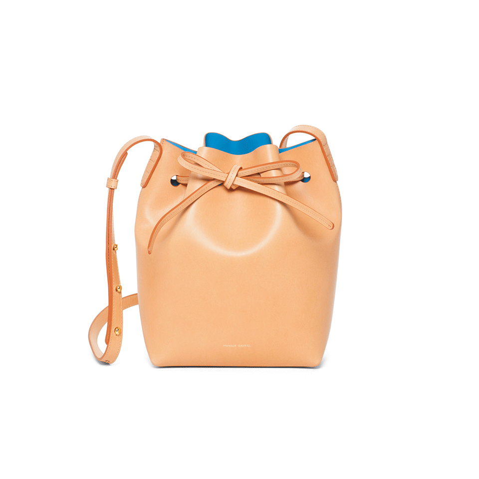 MANSUR GAVRIEL-Mini Bucket Bag-AZZURRO