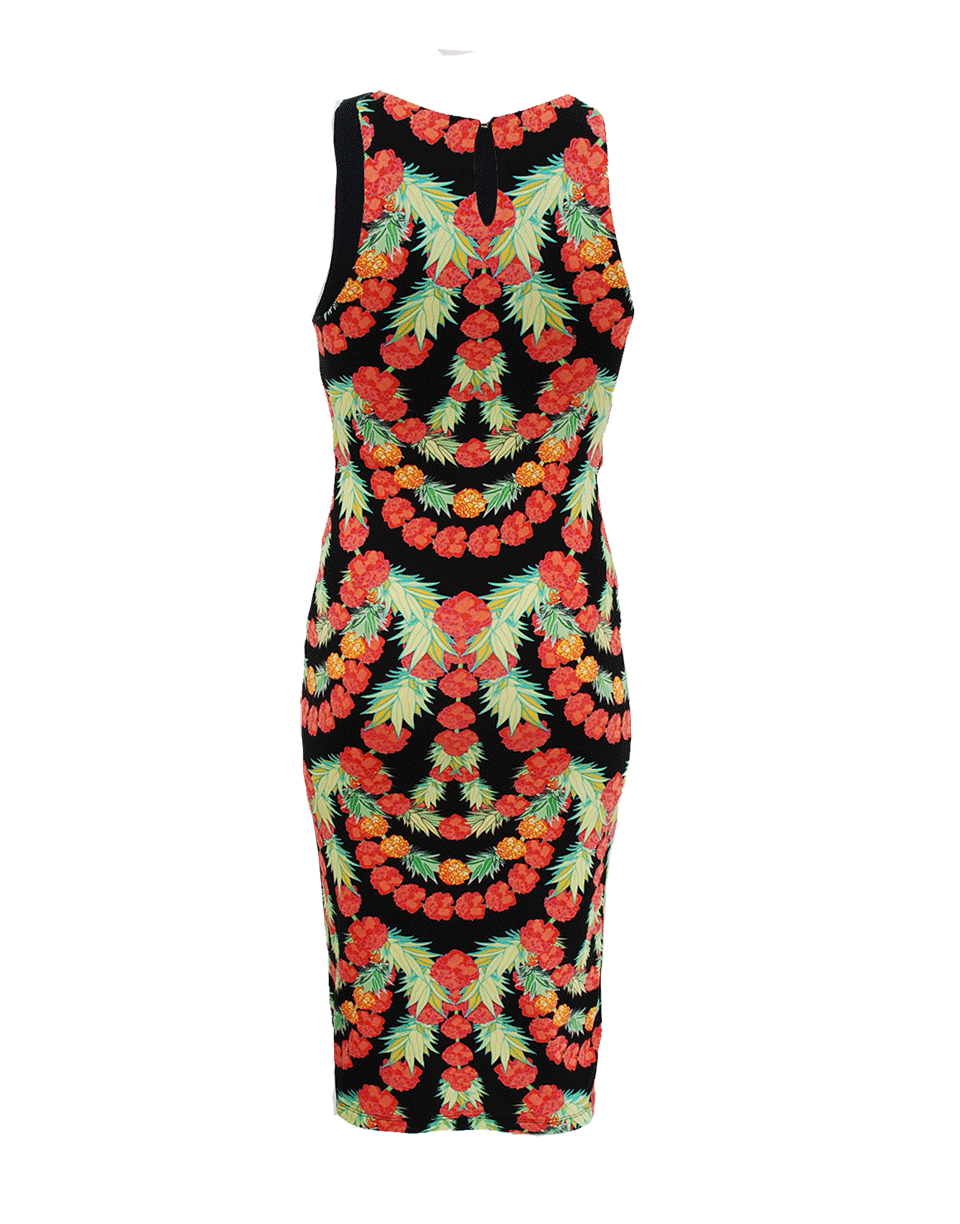 MARA HOFFMAN-Sleeveless Fitted Print Dress-