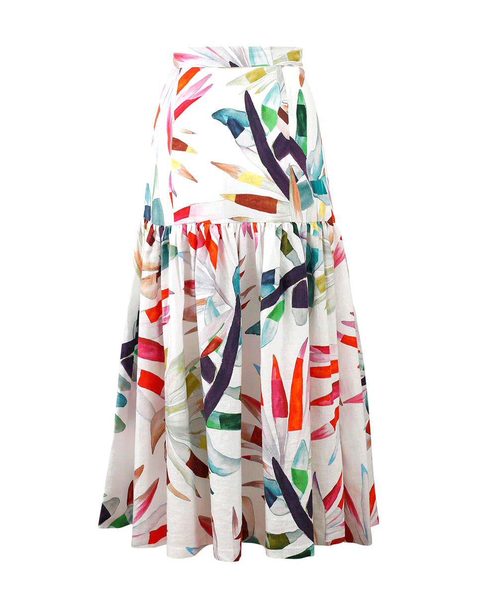 MARA HOFFMAN-Drop Waist Midi Skirt-