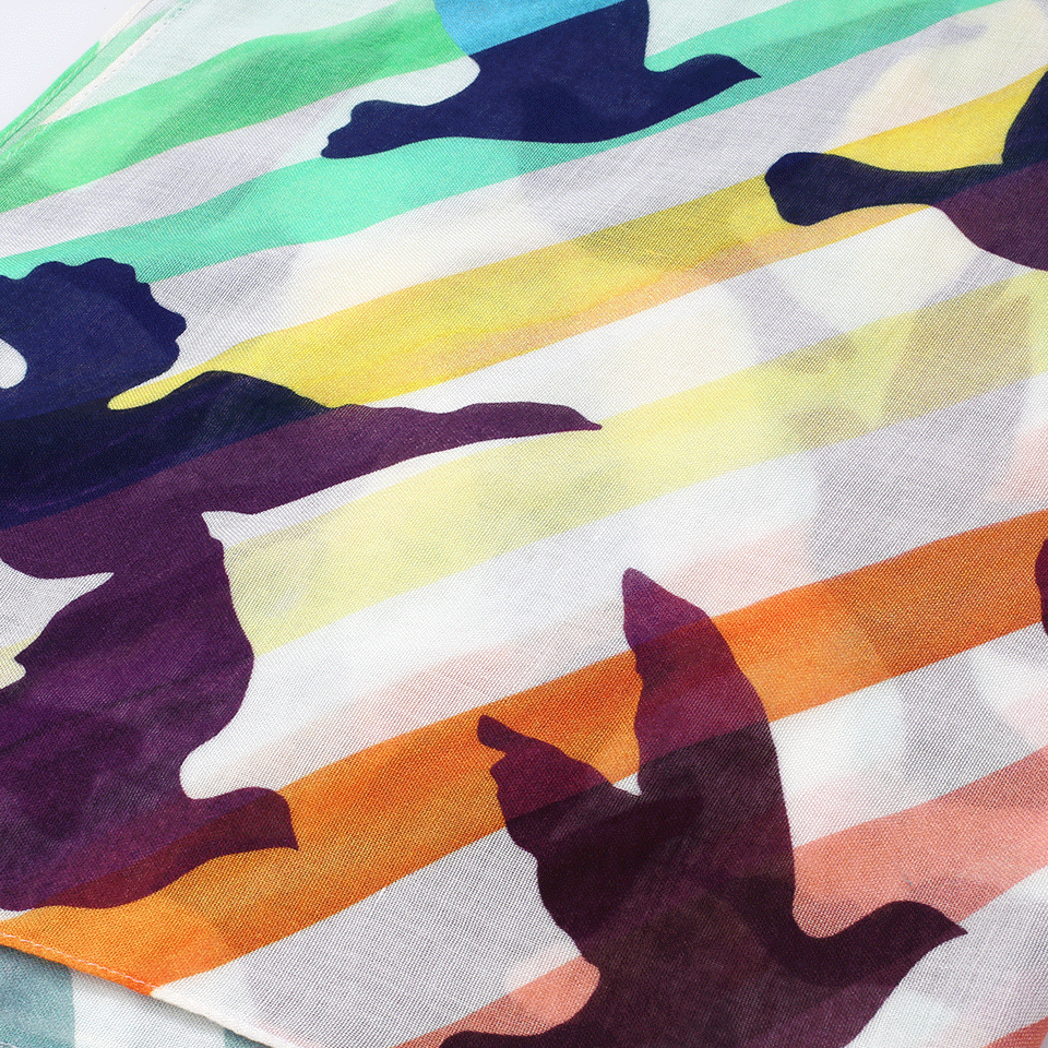 MARA HOFFMAN-Prismatic Sarong-WHITE