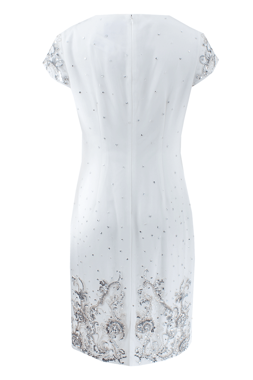 Beaded Shift Cocktail Dress CLOTHINGDRESSCASUAL MARCHESA NOTTE   