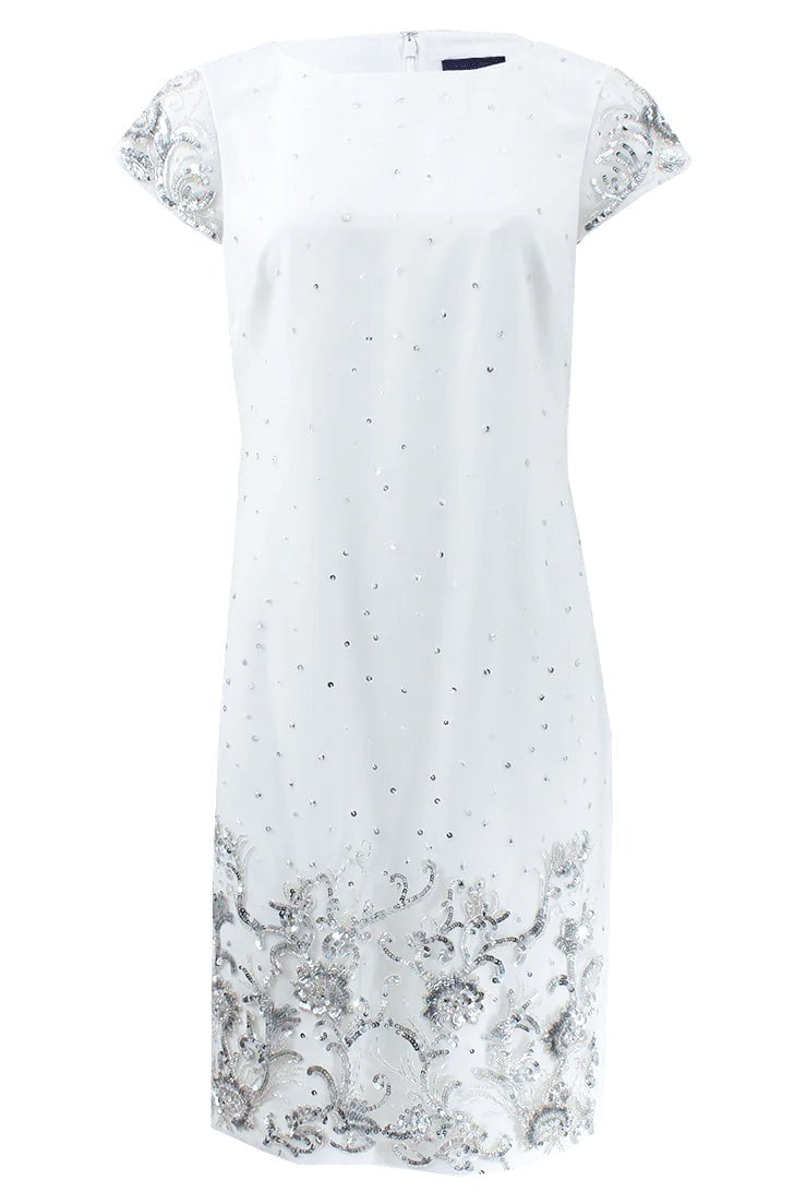 Beaded Shift Cocktail Dress | MARCHESA NOTTE Marissa Collections Beaded Shift Cocktail Dress | MARCHESA NOTTE Marissa Collections